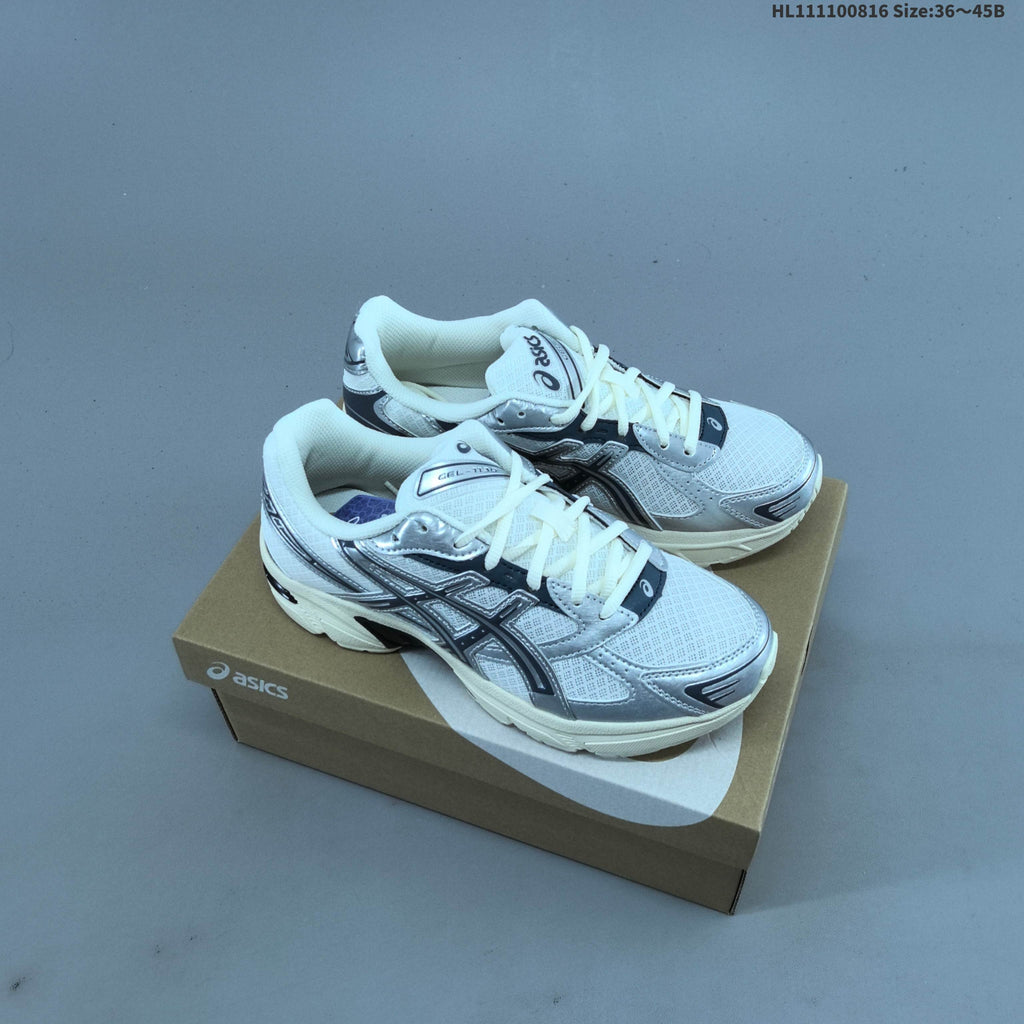 ASICS GEL-1130 Trainers, Silver/Black, 1203A997-001 - product image from the listing.