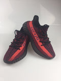 Adidas Yeezy Boost 350 V2 Sneakers in Black and Burgundy - product image from the listing.