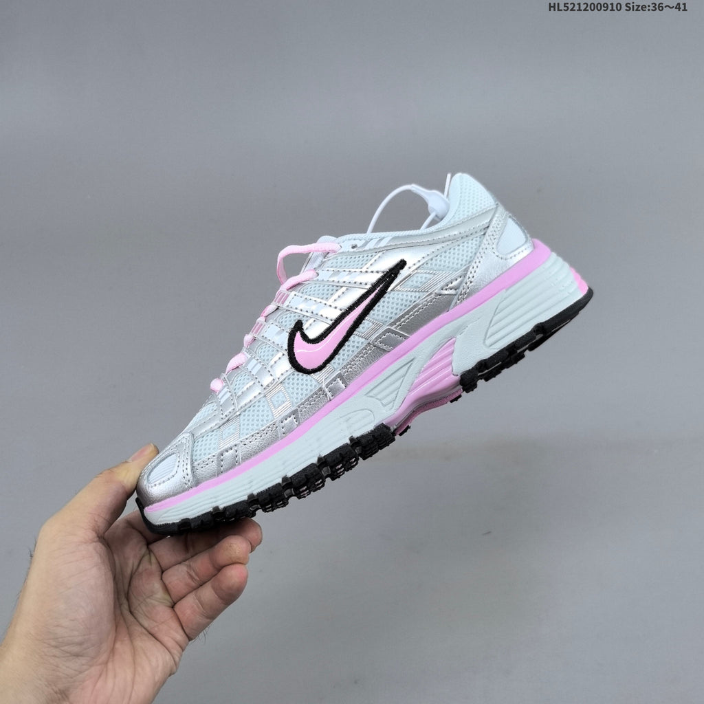 Nike P-6000 Retro Running Sneakers in Cream or in Silver Pink - product image from the listing.