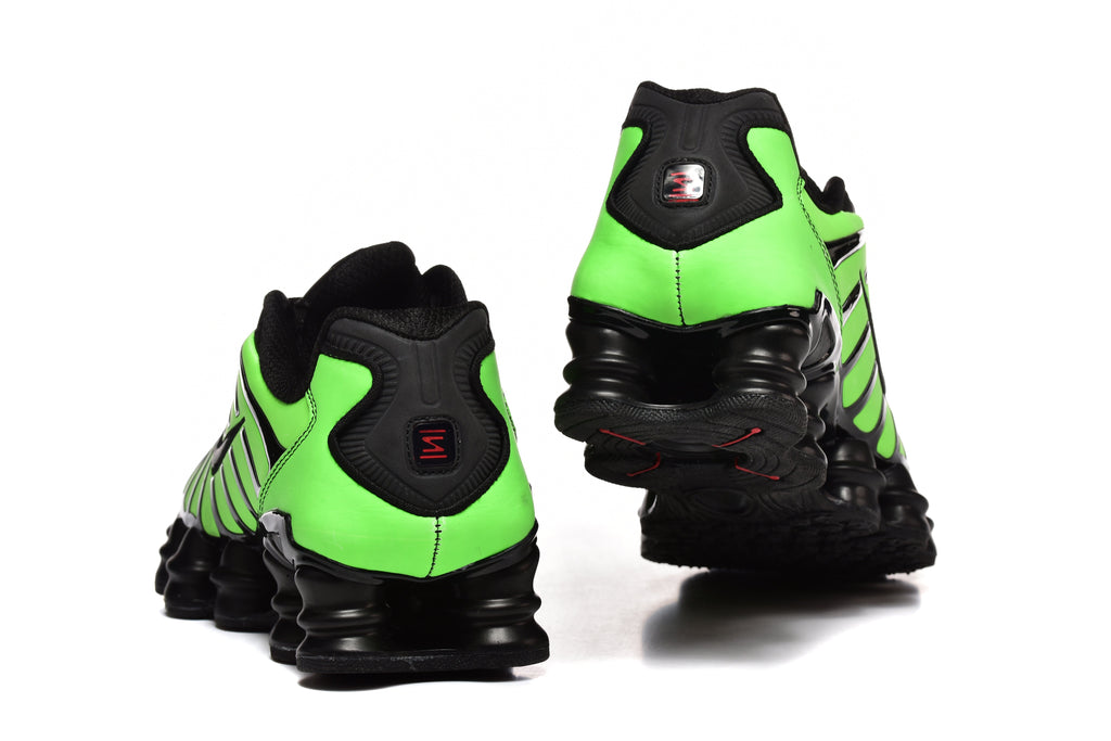 Black and Pink Nike Shox TL Sneakers - product image from the listing.