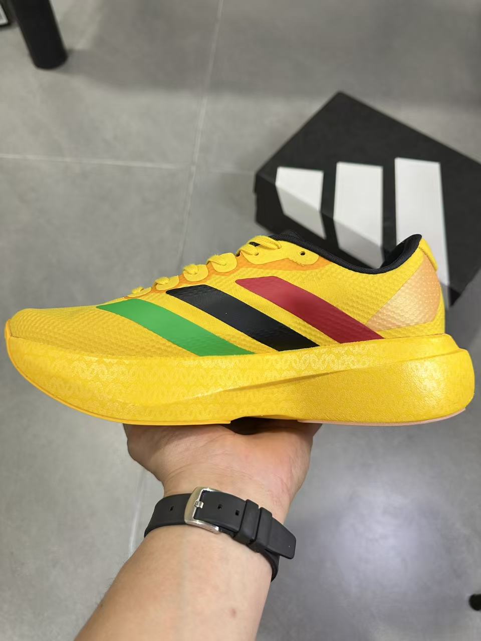 adidas Lightstrike Pro Running Shoes in Yellow KJ3625 - product image from the listing.