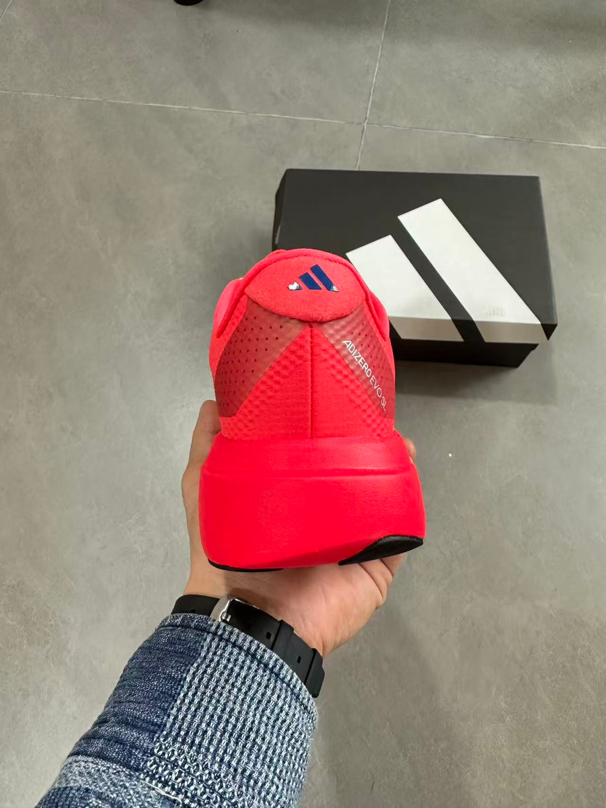 Adidas Lightstrike Pro Running Shoes in Red Yellow JQ4442 - product image from the listing.