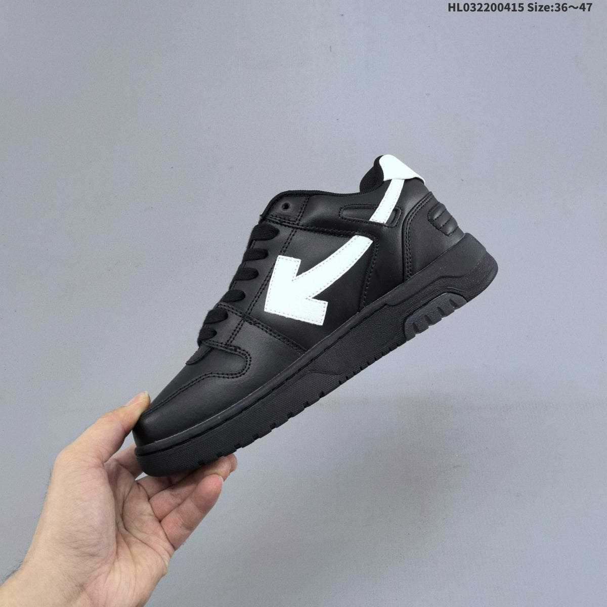 Off-White Out of Office Low-Top Sneakers, in Black and White - product image from the listing.