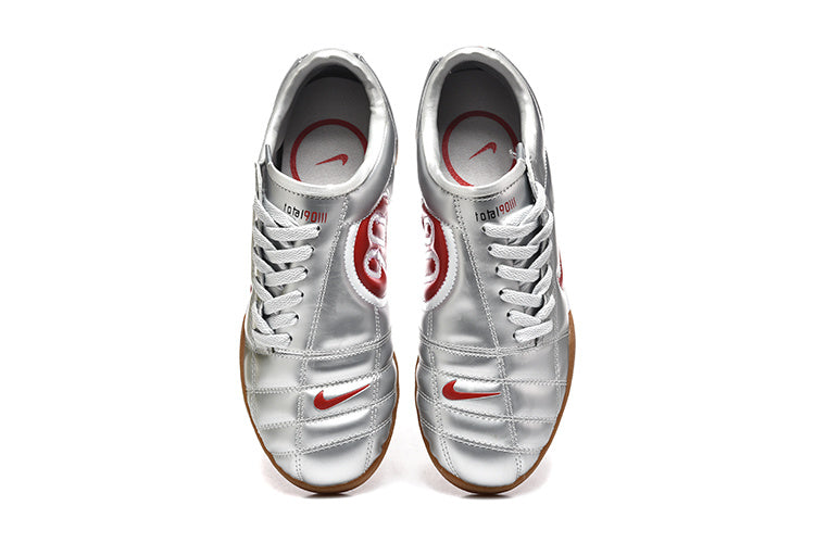 Nike Total 90 Silver Red Indoor Soccer Footwear - product image from the listing.