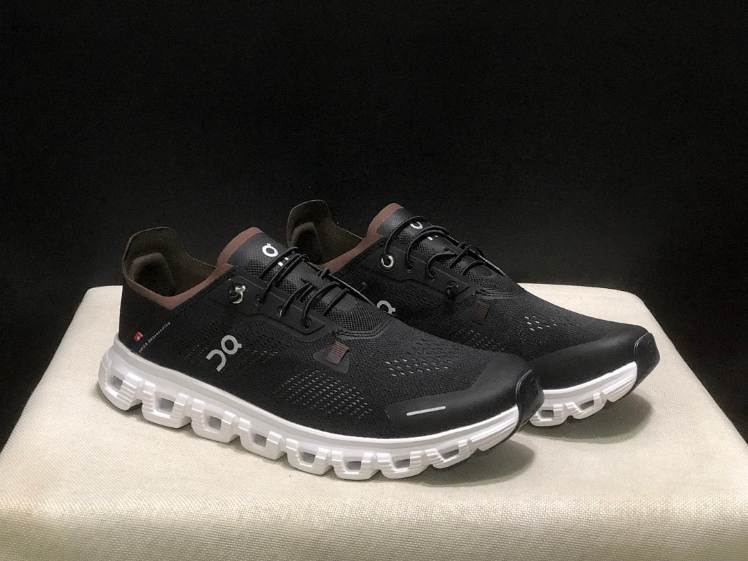 Black and Brown On Cloud 6 Coast Sneakers - product image from the listing.