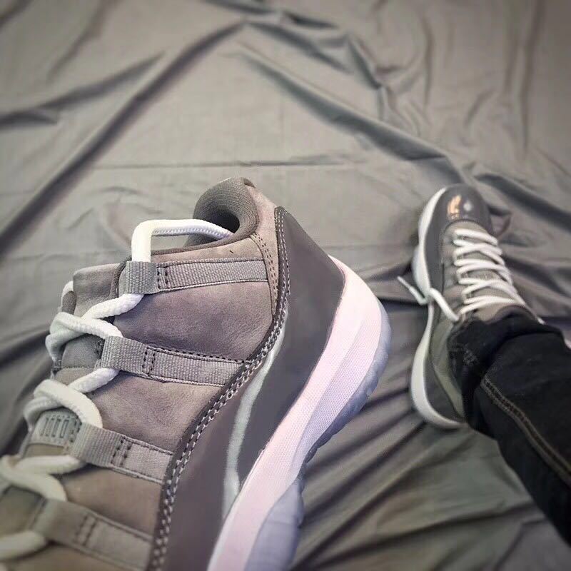 Air Jordan 11 Low Sneakers in Cool Grey - product image from the listing.
