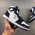 Air Jordan 1 Co.JP High Sneakers White Navy Silver DC1788-100 - product image from the listing.