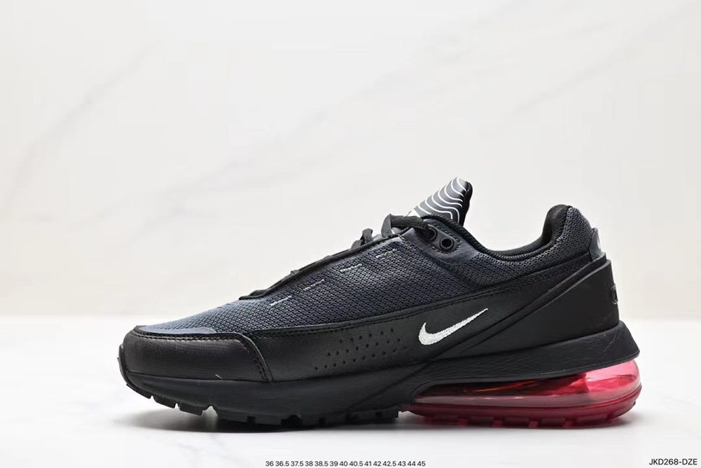 Nike Air Max 270 React Sneakers in Black White Purple - product image from the listing.