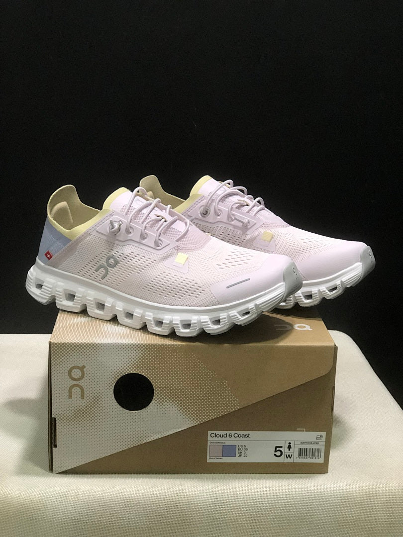 On Cloud 6 Coast Sneakers in Pink - product image from the listing.