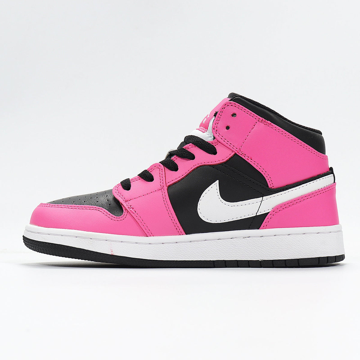 Nike Dunk High Sneakers in Pink Black White 555112-002 - product image from the listing.
