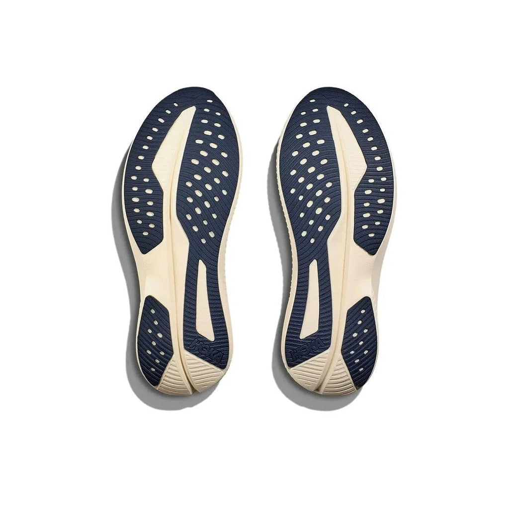 Cream and Gold HOKA Mach 6 Road Running Shoes - product image from the listing.