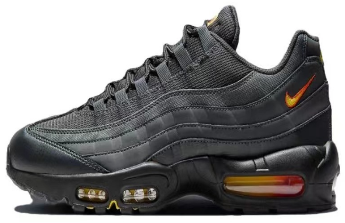 Nike Air Max 95 Carbon Sneakers in Black and Red - product image from the listing.
