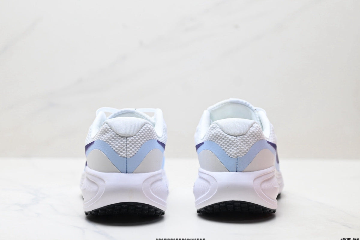 Nike Revolution 8 Running Shoes in White Blue Purple - product image from the listing.