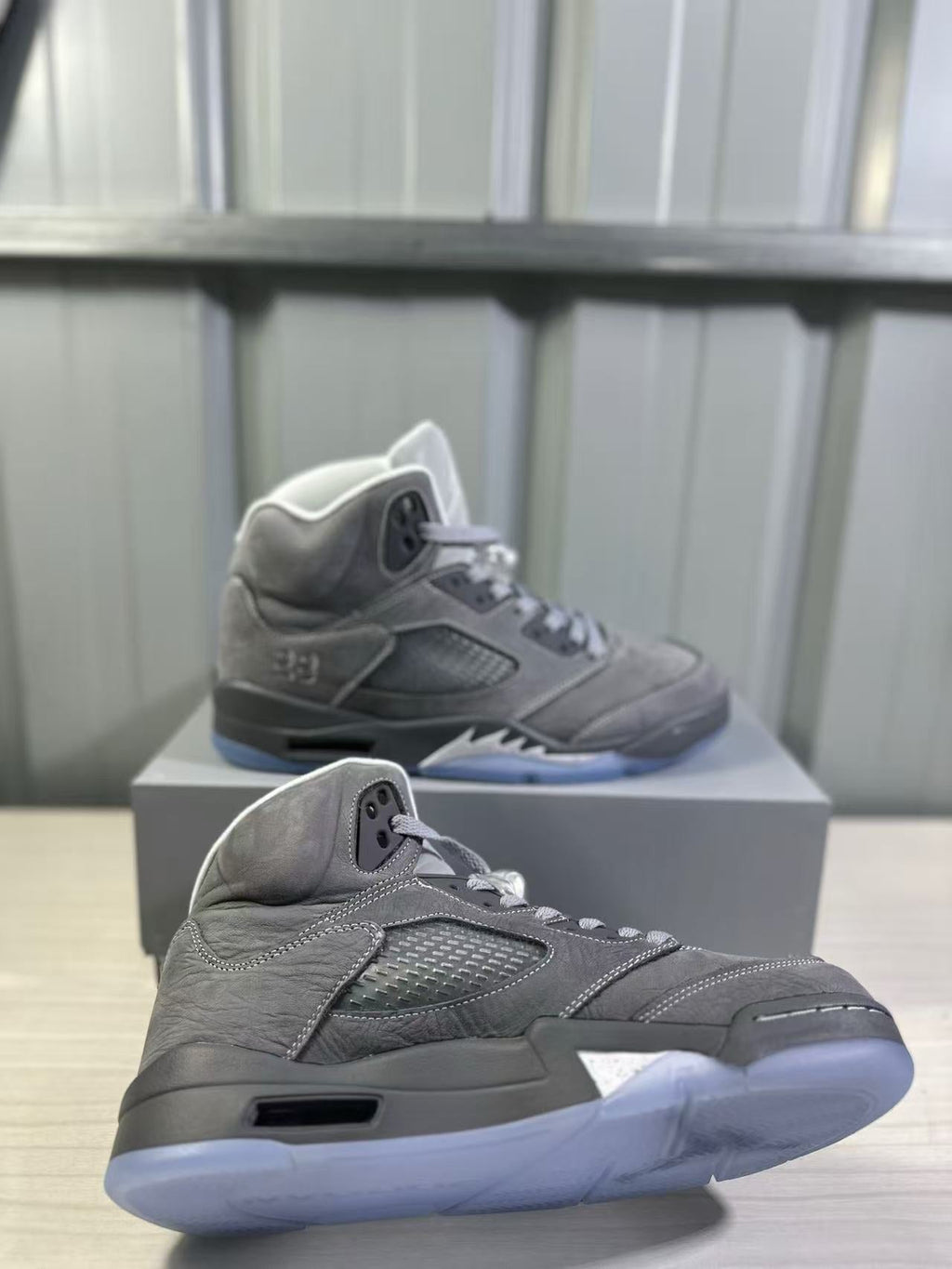 Air Jordan 5 Sneakers in Wolf Grey DD0587-002 - product image from the listing.