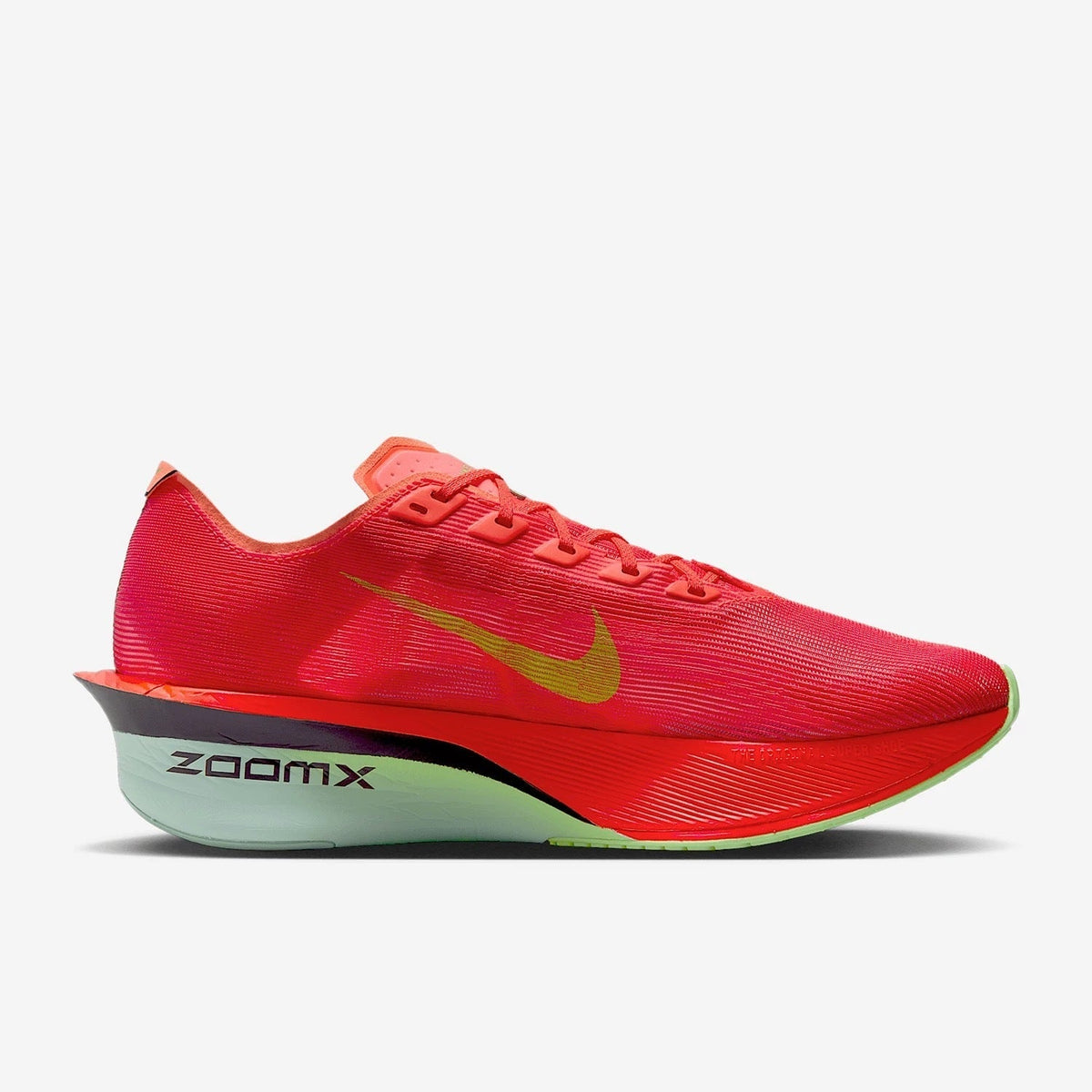 Nike Vaporfly 4 Road Racing Shoes HF6414-600 in Red - product image from the listing.