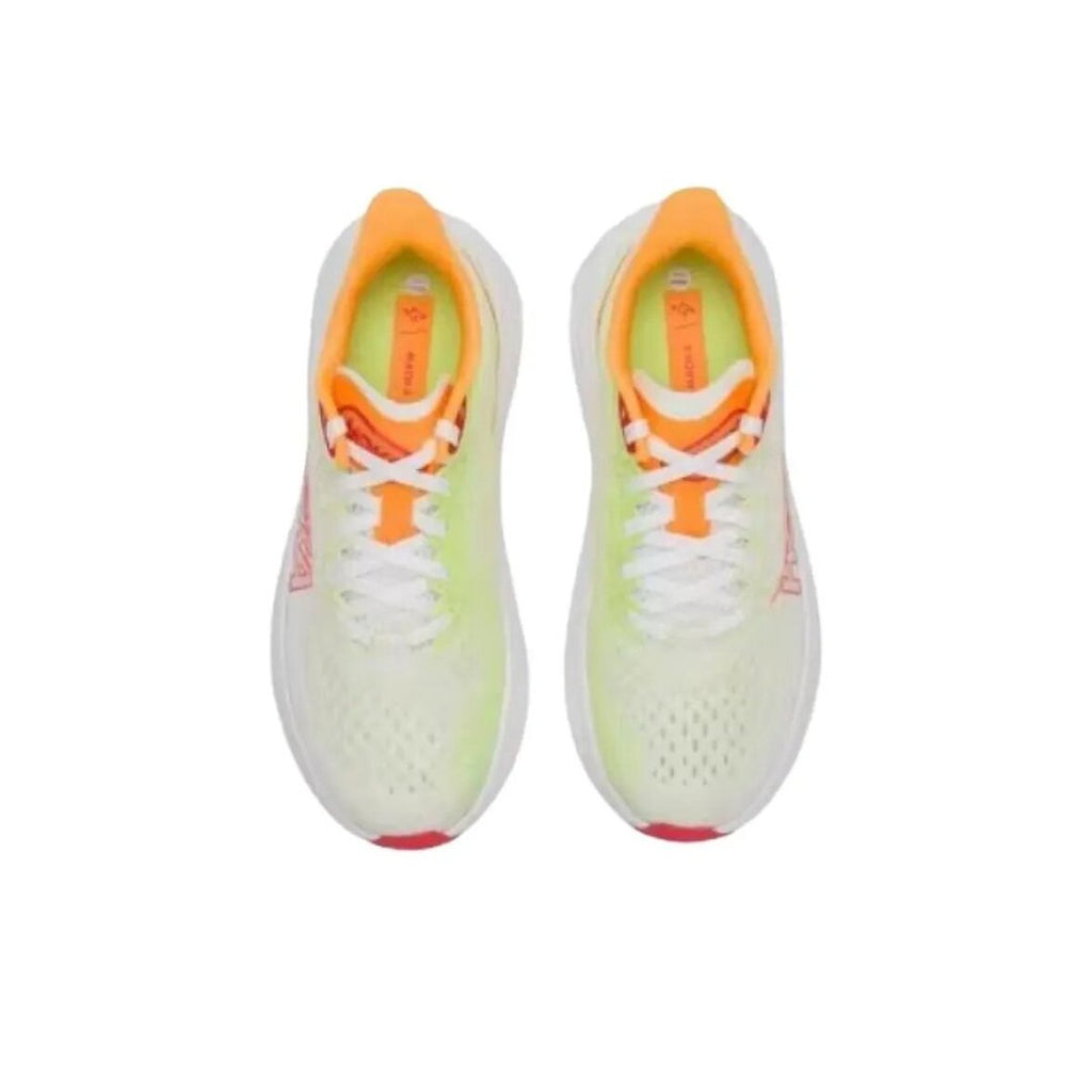 White and Lime HOKA Road Running Shoes - product image from the listing.