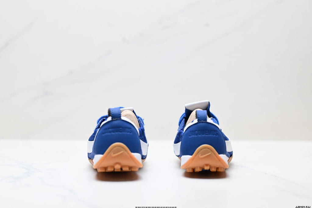 Jacquemus x Nike Jacumoon Low-Top Sneakers, in Blue and White - product image from the listing.