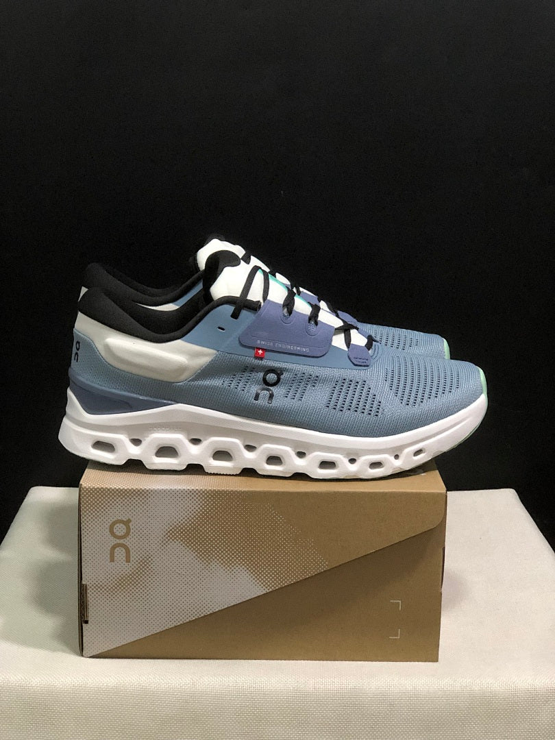 On Cloudstratus 3 Running Shoes, in Blue Gray - product image from the listing.