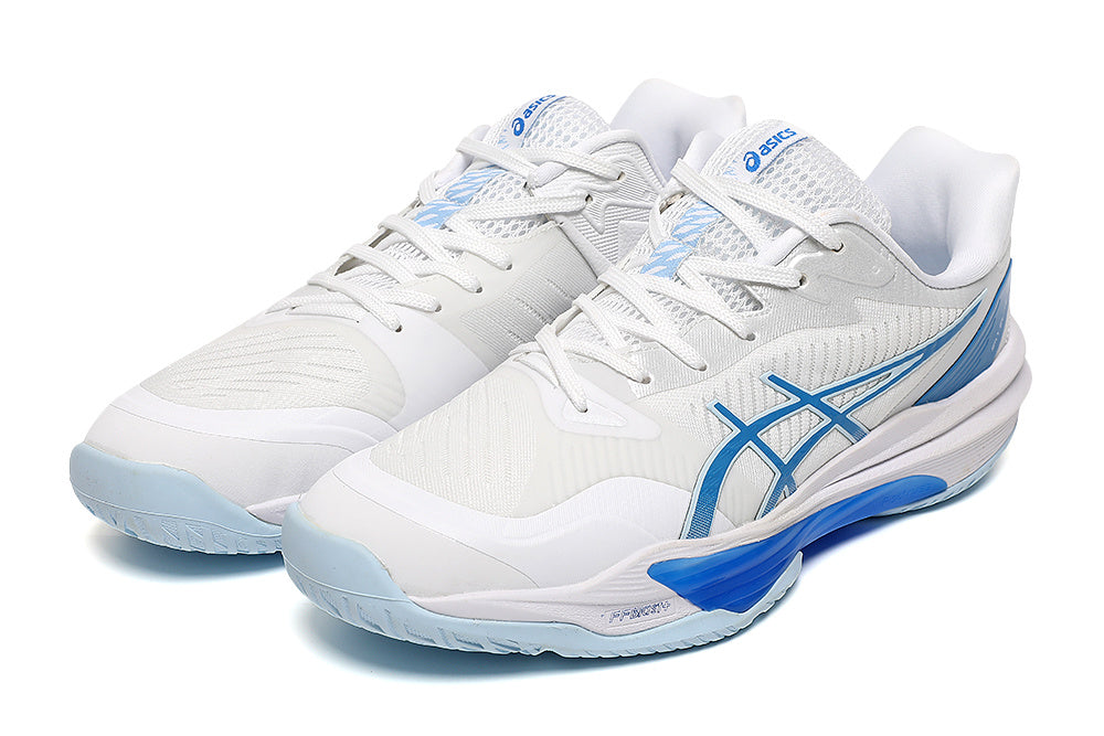 ASICS Sky Elite FF 3 Volleyball Shoes in White Blue - product image from the listing.