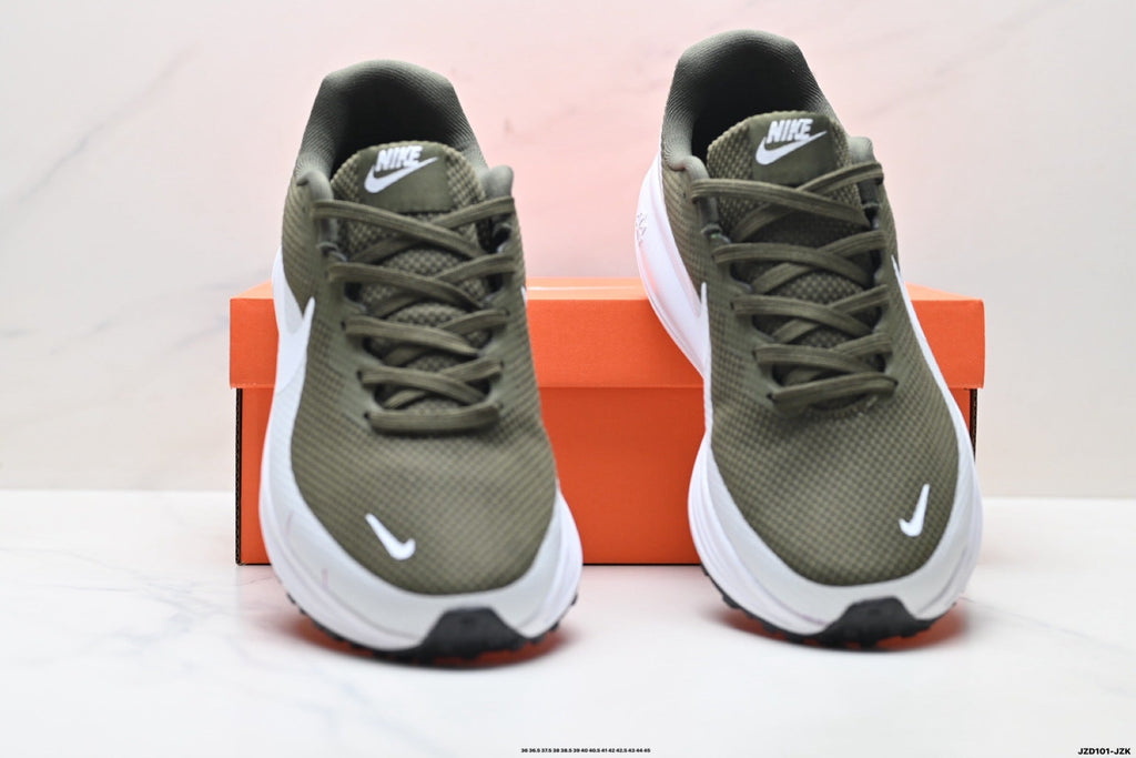 Nike Revolution 8 Running Shoes in Olive Green and White - product image from the listing.
