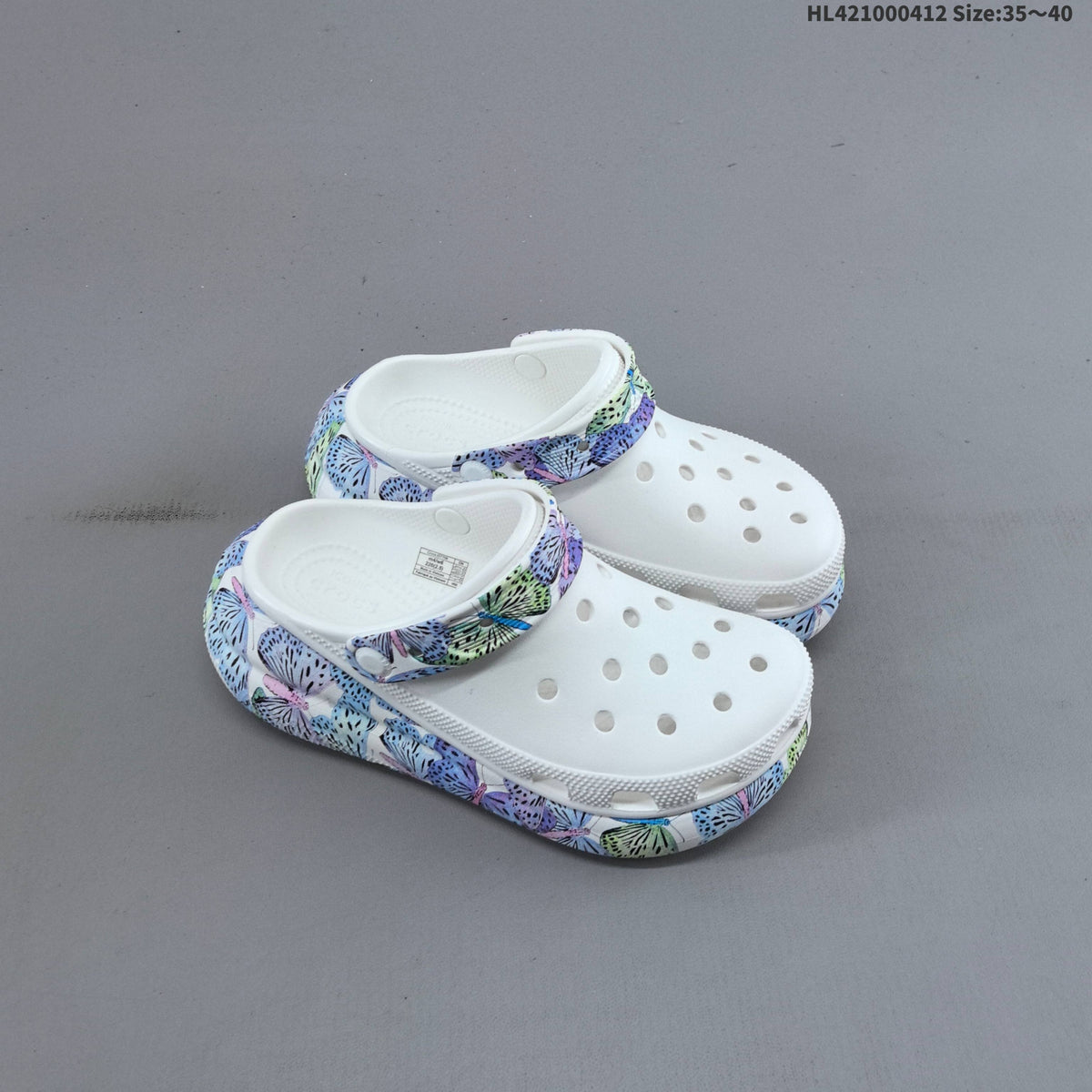 Classic Platform Clogs with Butterfly Print by Crocs - product image from the listing.