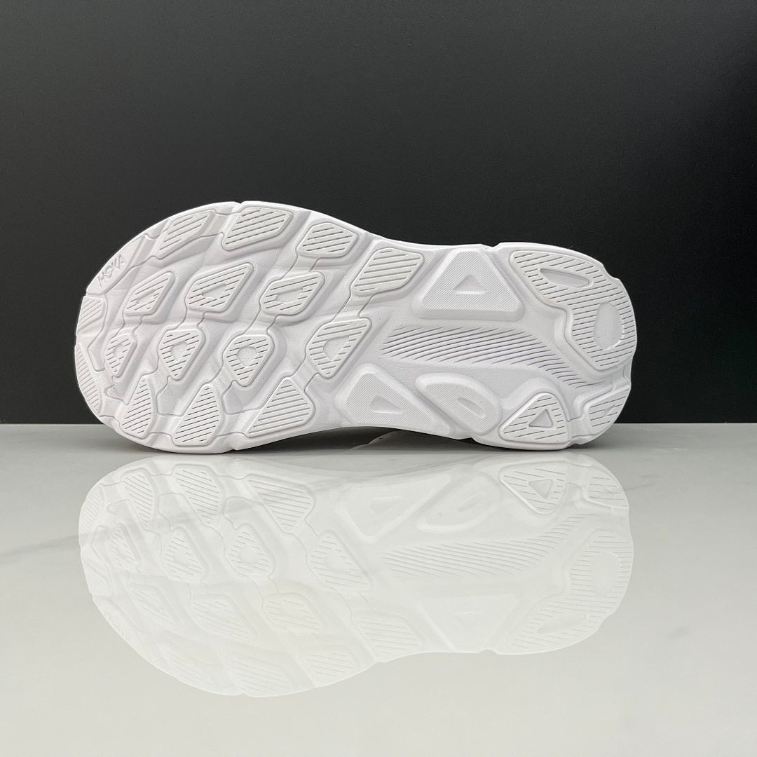 HOKA Clifton 9 Running Sneakers in White - product image from the listing.
