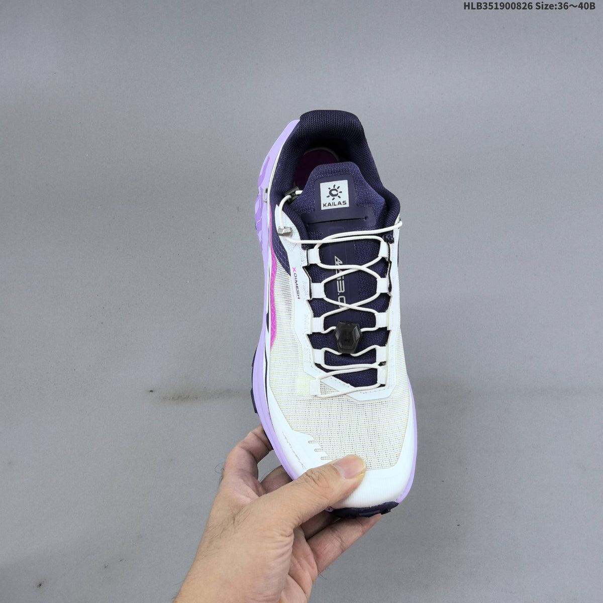 KAILAS FUGA EX330 Trail Running Shoes in White Purple - product image from the listing.