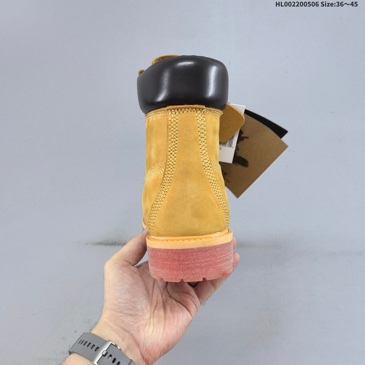 6-Inch Leather Boots in Wheat by Timberland - product image from the listing.