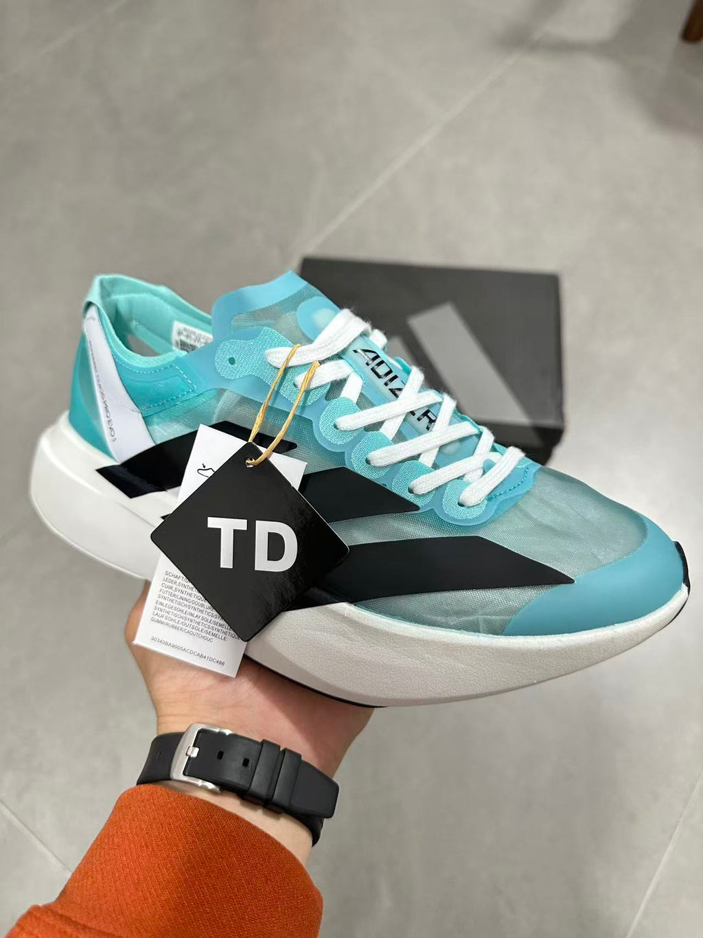 Nike Lightstrike Pro EVO Running Shoes in Aqua Black White - product image from the listing.