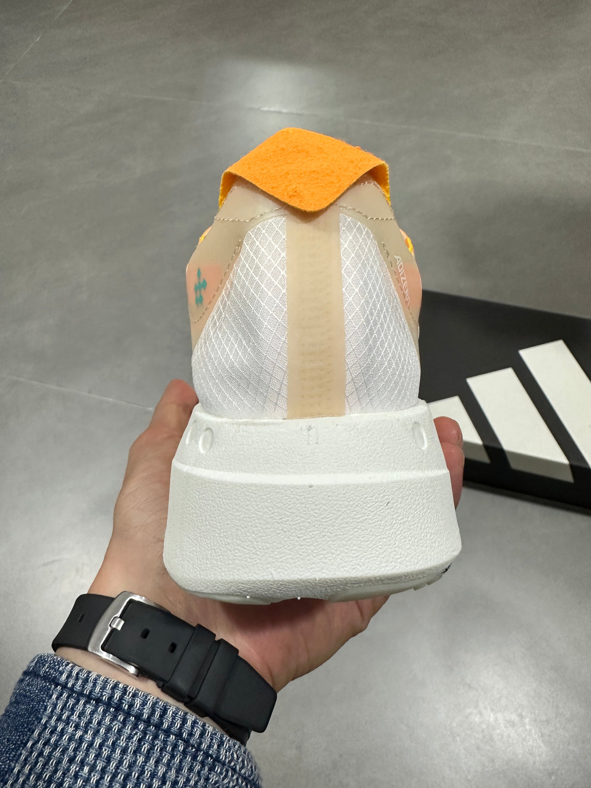 Nike Lightstrike Pro Running Shoes in White Orange Turquoise - product image from the listing.