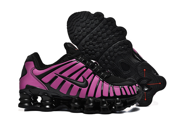 Black and Pink Nike Shox TL Sneakers - product image from the listing.