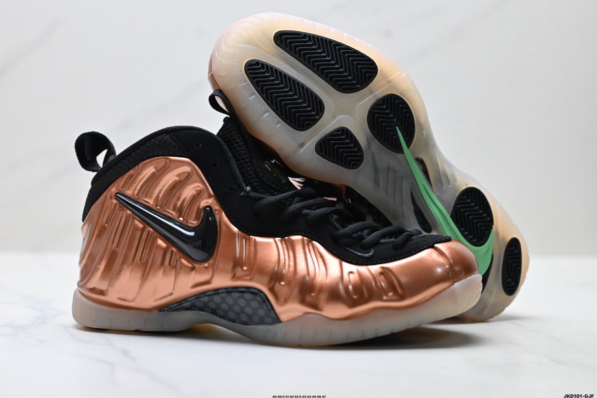 Nike Air Foamposite One Penny Hardaway Copper Trainers - product image from the listing.