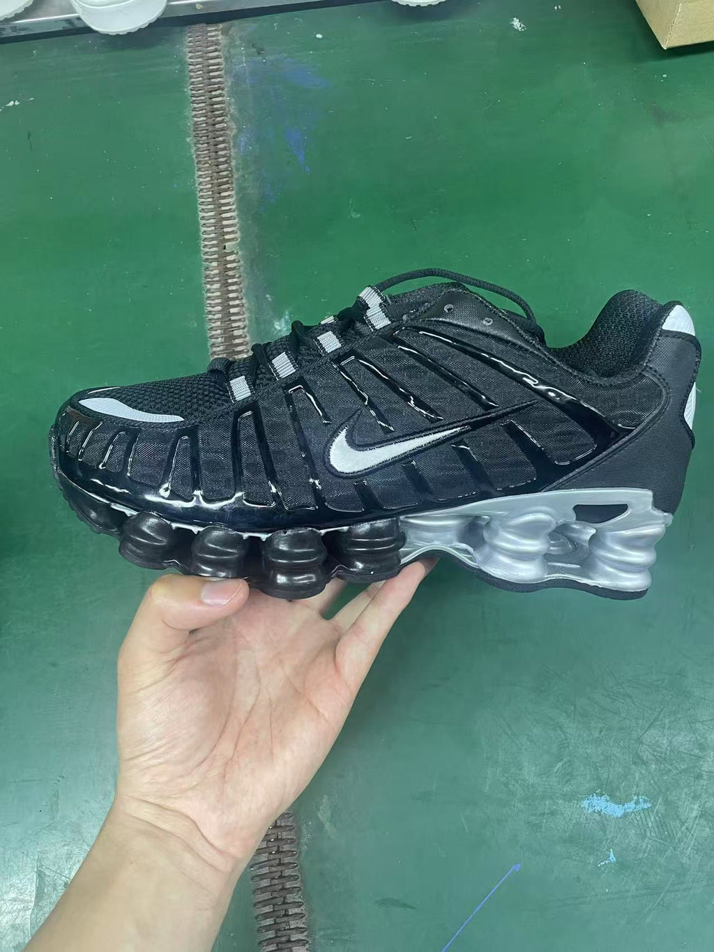 Black Nike Shox TL Sneakers - product image from the listing.
