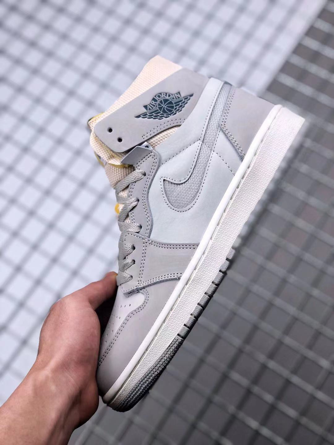 Air Jordan 1 Zoom Comfort London Sneakers Grey DH4268-001 - product image from the listing.