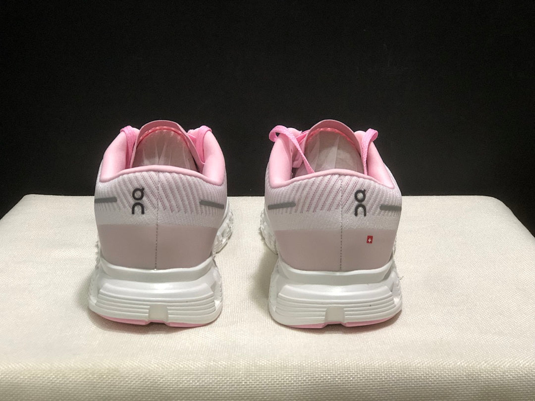 On Cloud 6 Push Sneakers in Pink, in Green and White - product image from the listing.