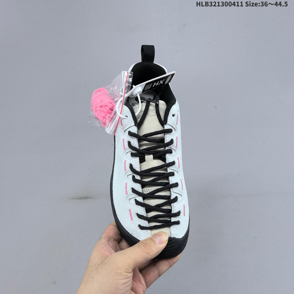 KEEN Jasper Low-Top Outdoor Sneakers in White Black Pink - product image from the listing.