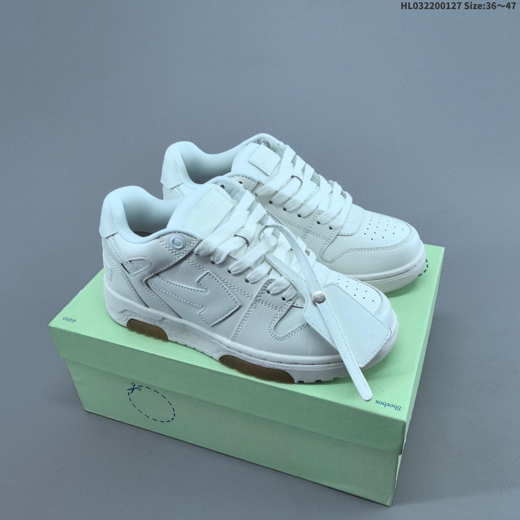 White Off-White Out Of Office Low-Top Sneakers - product image from the listing.