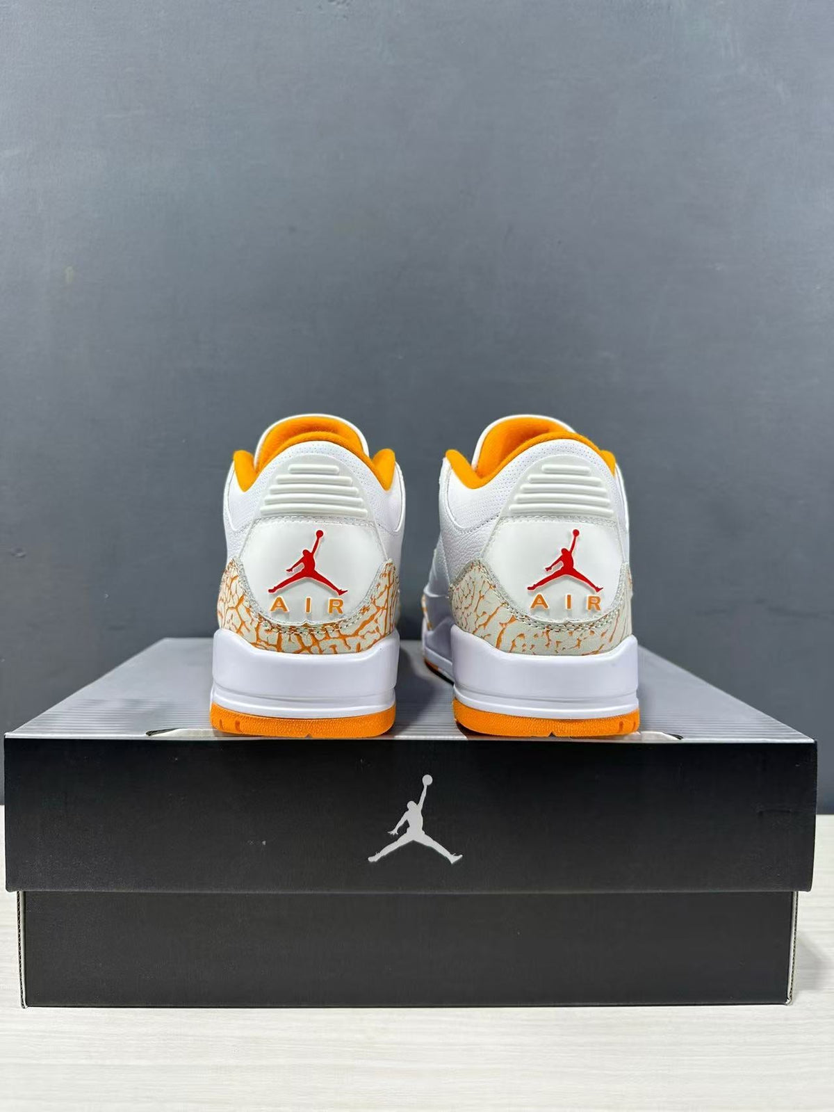 Air Jordan 3 Retro White Orange Peel Sneakers CK9246-101 - product image from the listing.