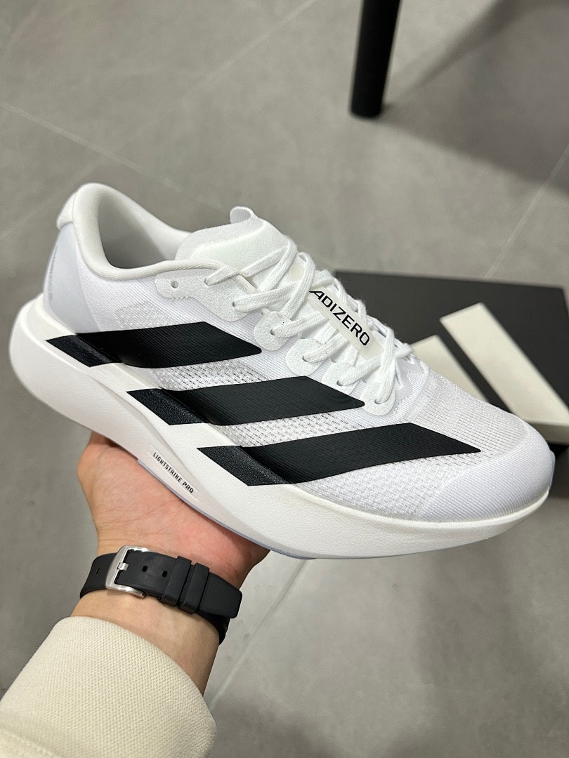 adidas Lightstrike Pro Running Shoes in White Black JH6206 - product image from the listing.