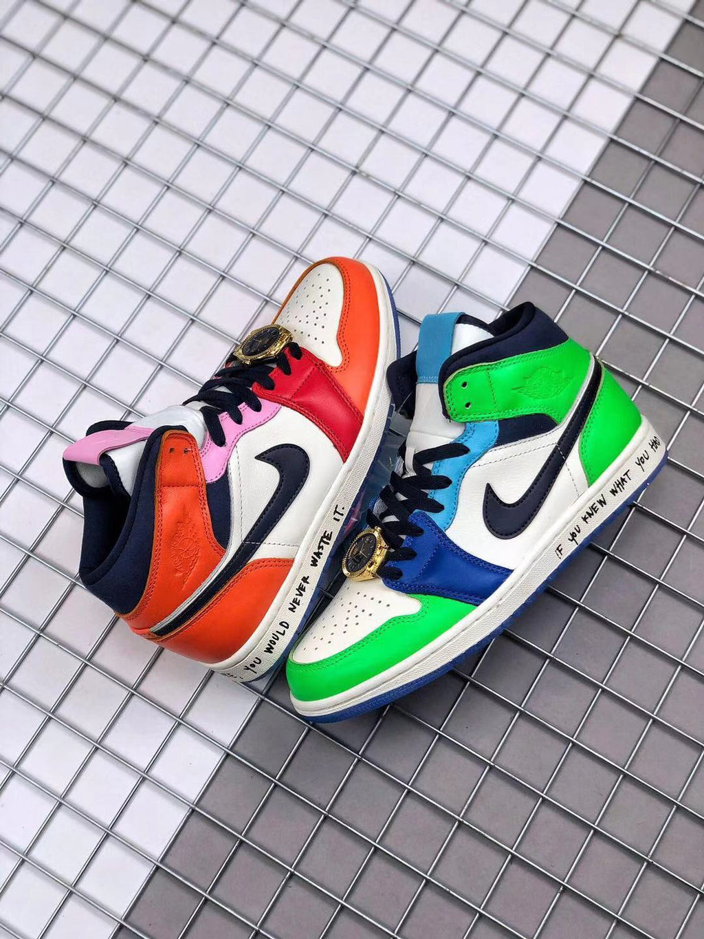 Melody Ehsani x Air Jordan 1 Mid Sneakers in Multicolor - product image from the listing.