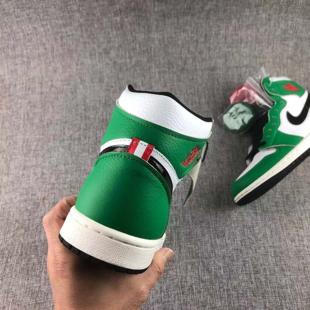 Air Jordan 1 Lucky Green High-Top Sneakers - product image from the listing.