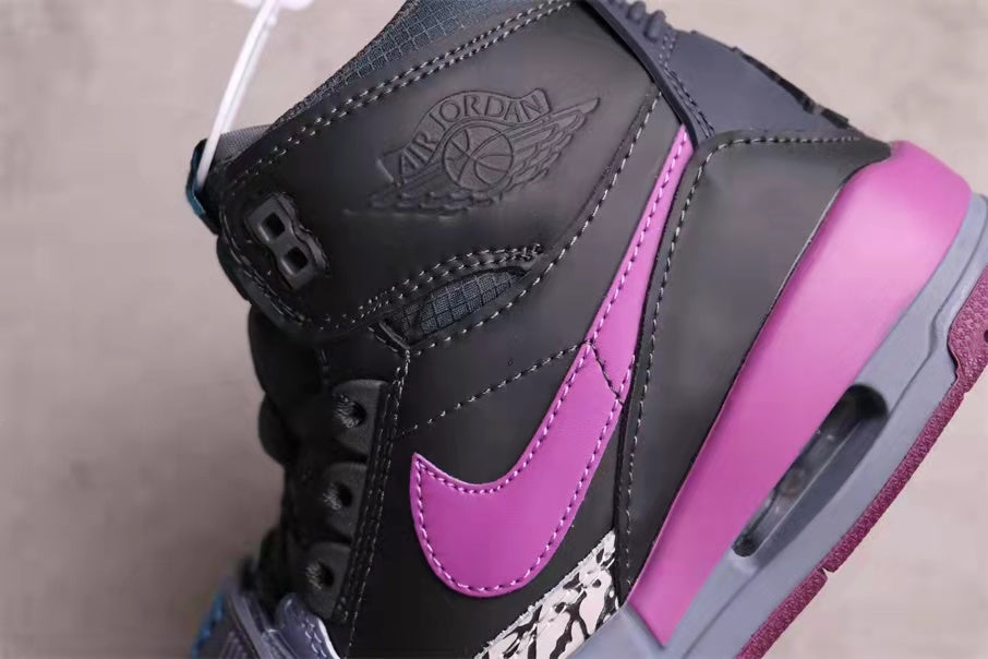 Jordan Legacy 312 Sneakers in Grey Purple AV3922-005 - product image from the listing.