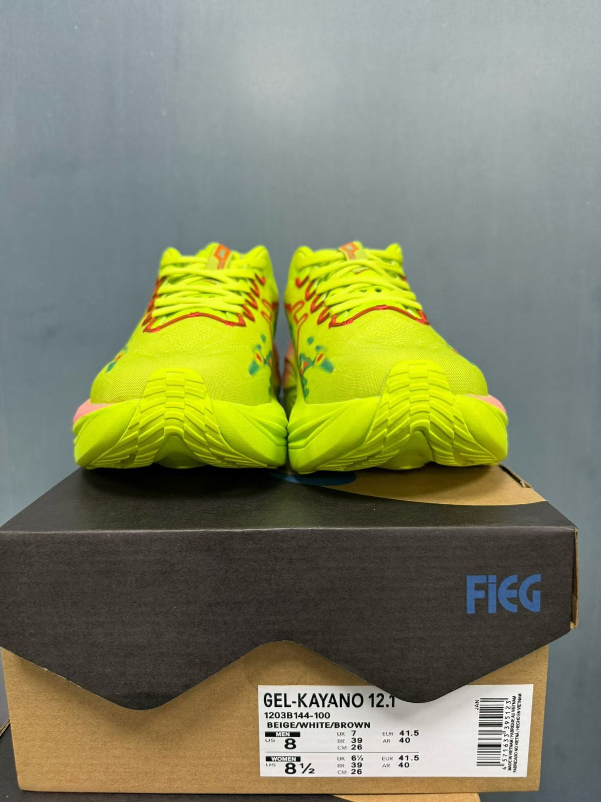 ASICS Superblast 3 Shoes for Running Yellow/Red/Green 1013A180-005 - product image from the listing.
