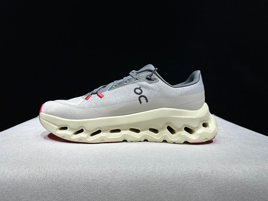 Ivory and Gray On Cloudtilt Sneakers - product image from the listing.
