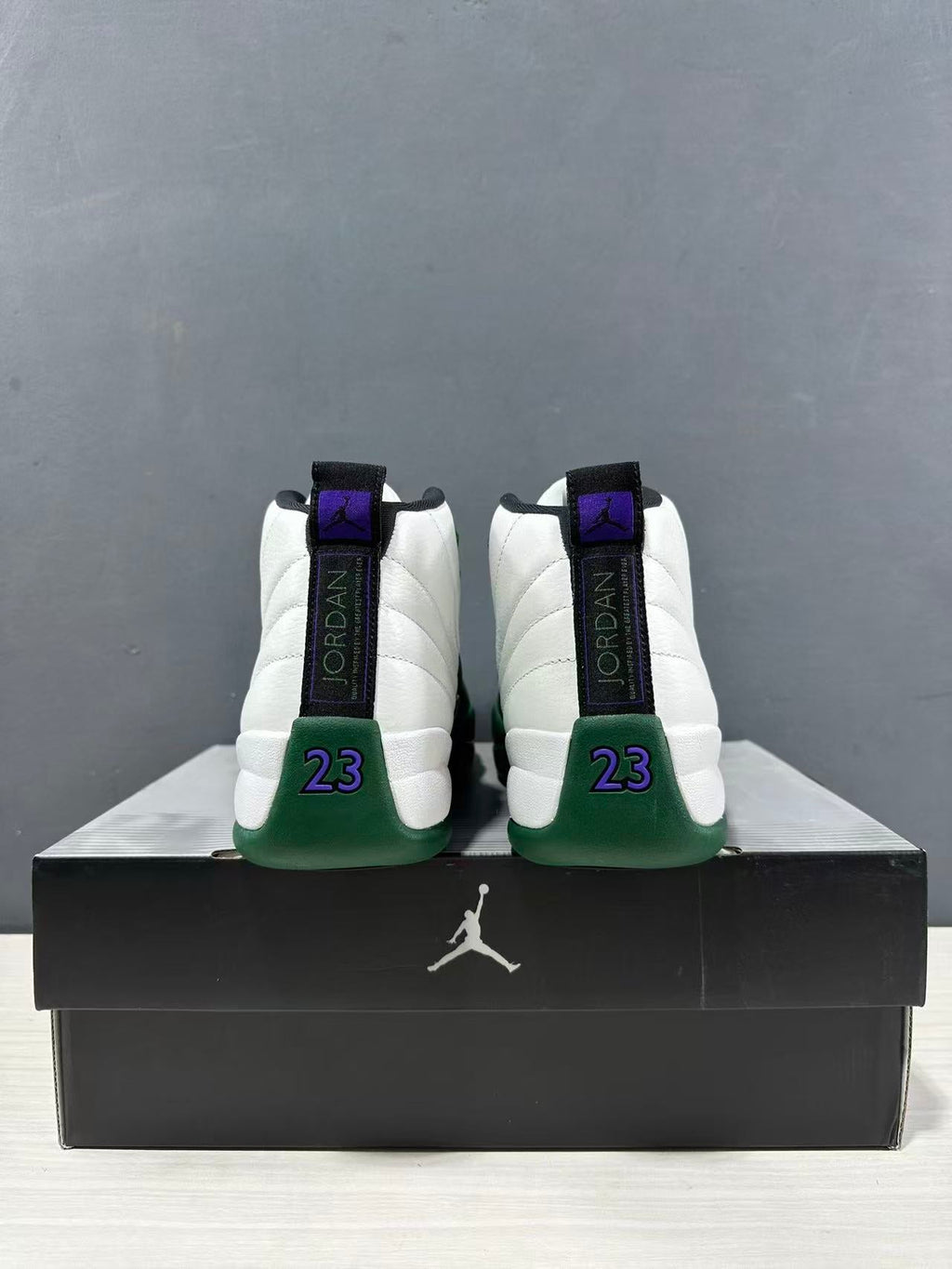 Air Jordan 12 Bucks White Green CT8013-103 Sneakers - product image from the listing.