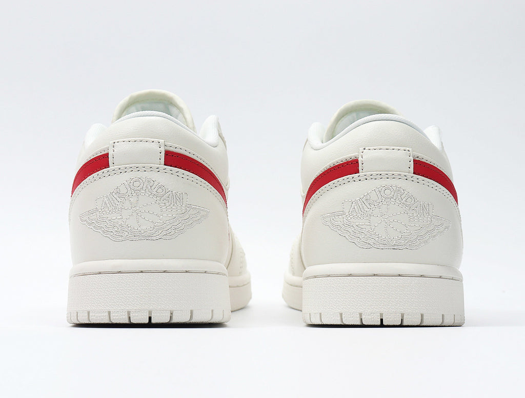 Sneakers, Sail and Red, - Jordan 1 Low AO9944-161 - product image from the listing.