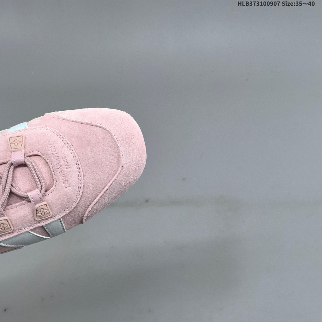 Louis Vuitton Sneakerina Pink Low-Cut Lace-Up Sneakers - product image from the listing.