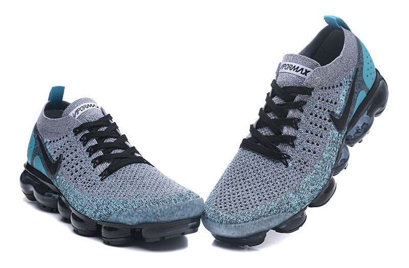 Nike Air VaporMax Flyknit 2 Sneakers in Gray Teal 942842-104 - product image from the listing.