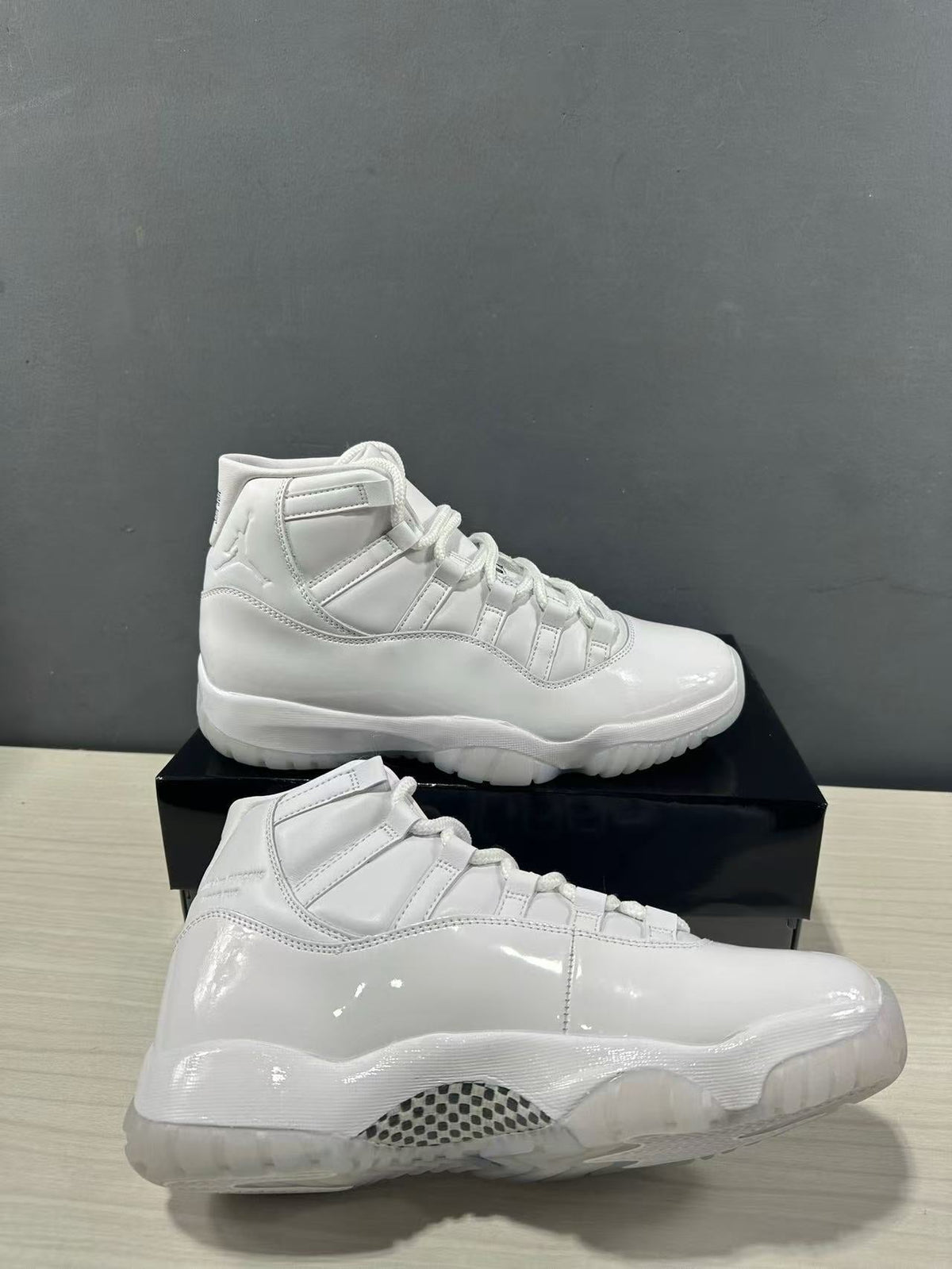 Air Jordan 11 Retro All-White High-Top Sneakers - product image from the listing.