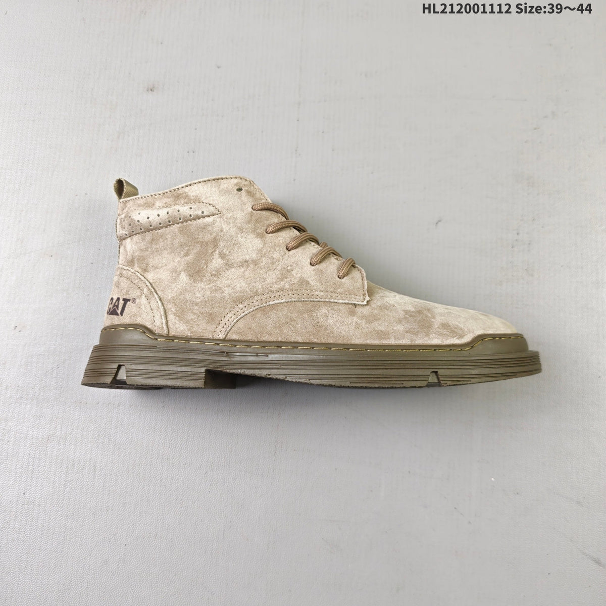 Footwear Beige Lace-Up Chukka Boots by CAT - product image from the listing.